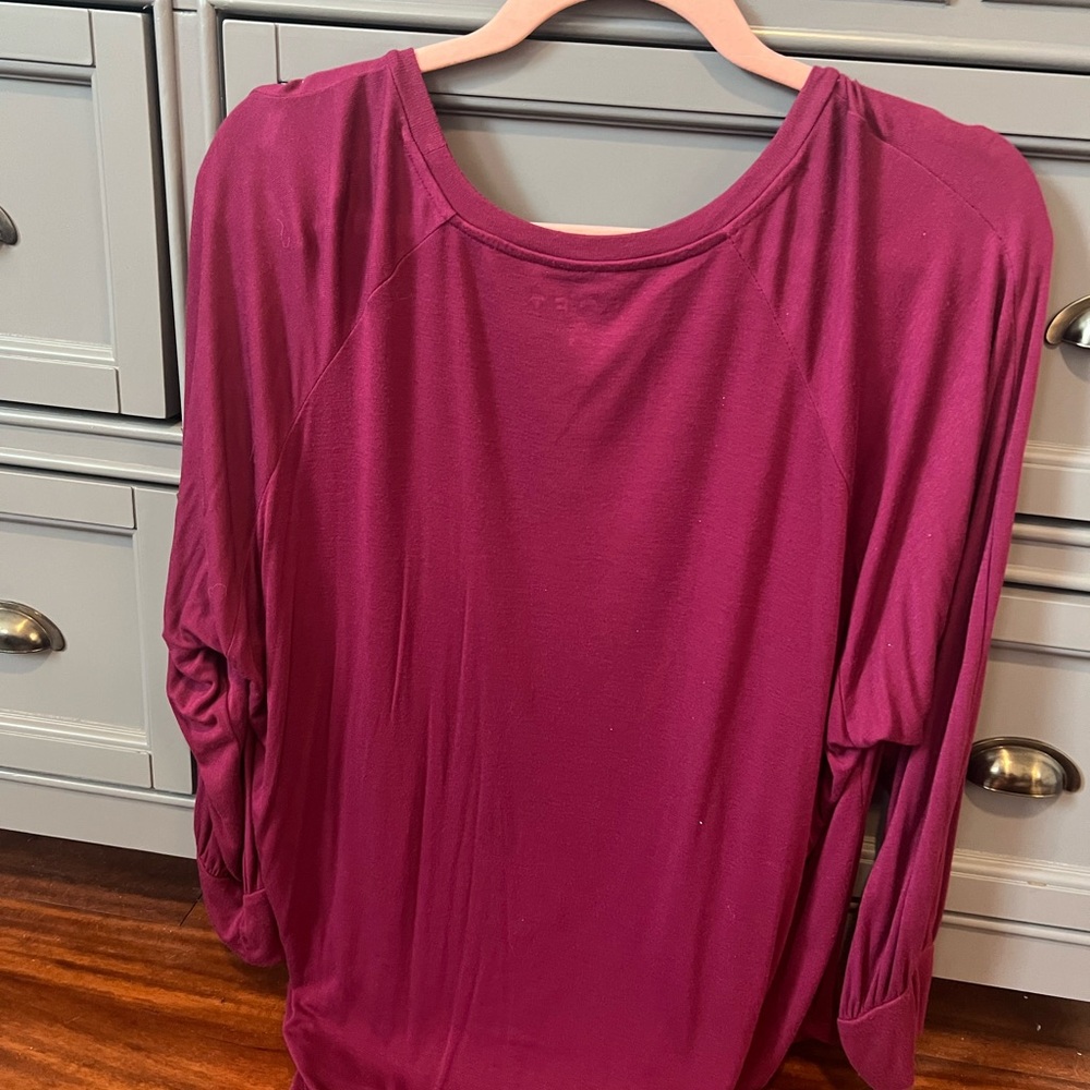 LOFT Long Sleeve Top - Rich Berry - Picture 3 of 3